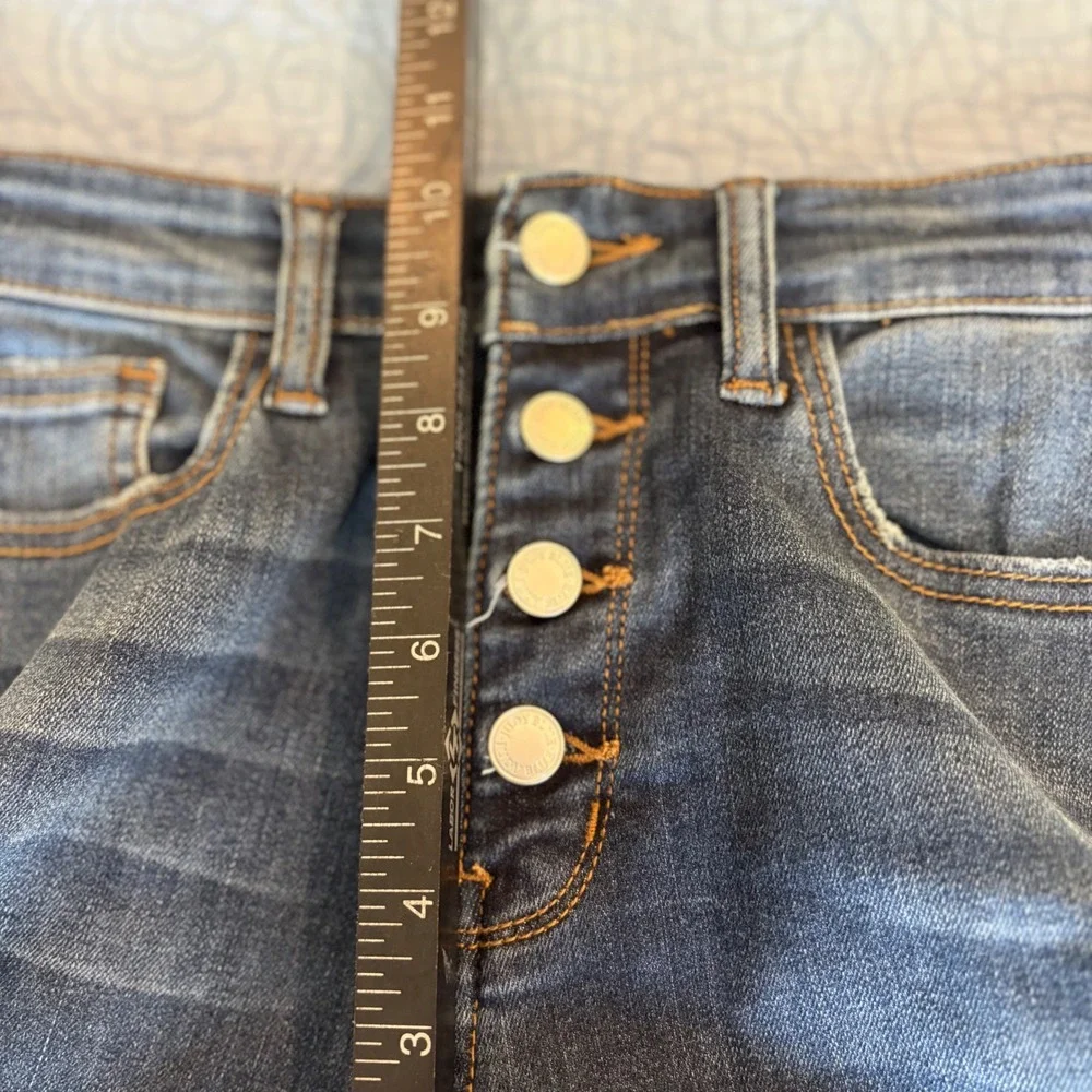 Judy Blue Boyfriend Fit Dark Wash High Rise Button Fly Jeans JB82143DK Size 3/26